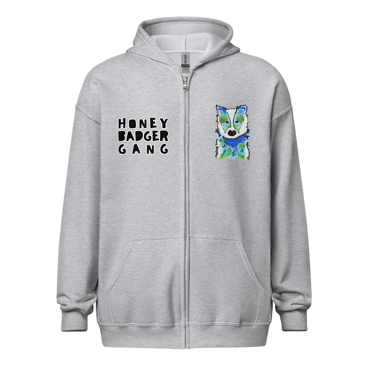 Honey Badger Gang Zip Up Hoodie product image (1)