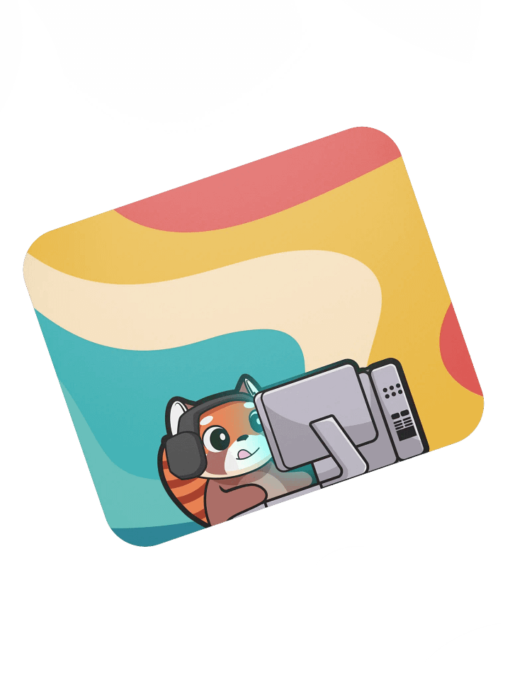 Gaming Bear Mouse Pad (Groovy) - 8.7" x 7.1" product image (2)