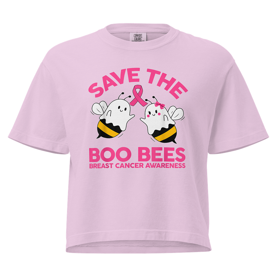 Boo Bees Breast Cancer Awareness Heavyweight Boxy T-Shirt product image (9)