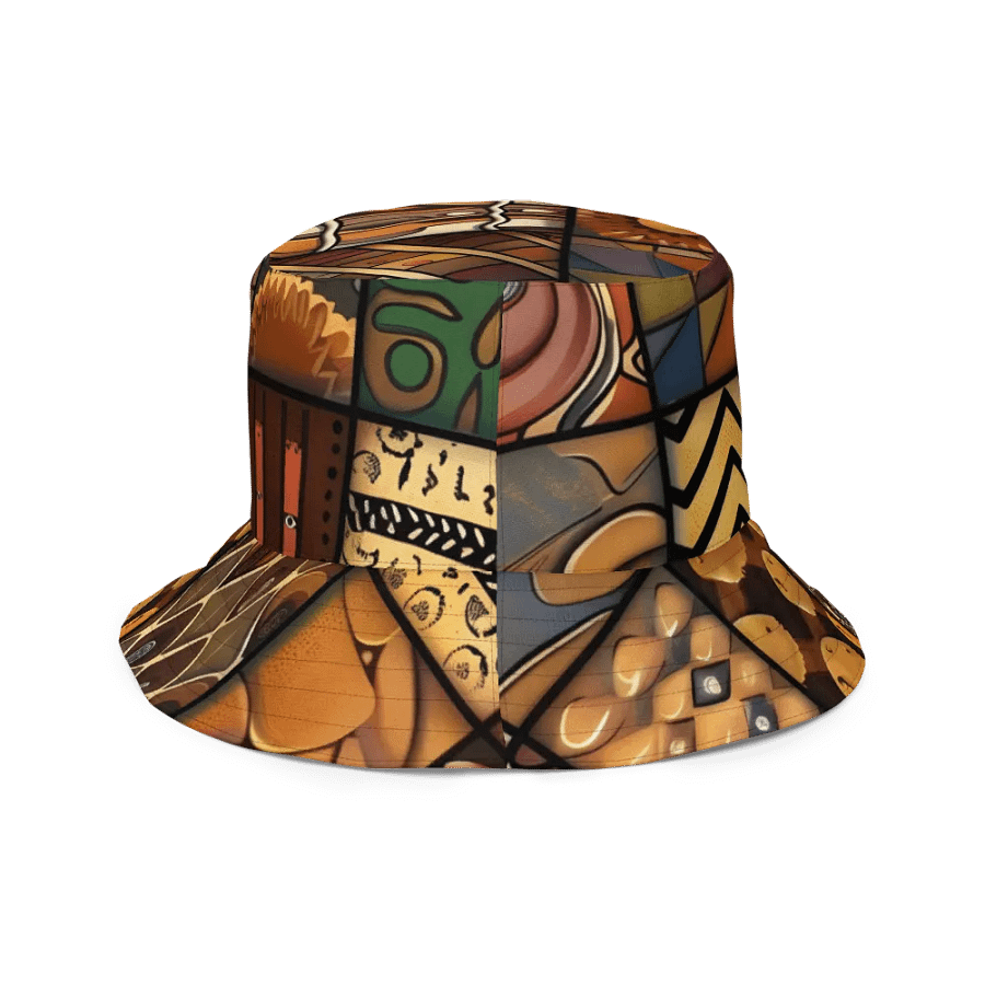 African Kinetic Kaleidoscope: Reversible Bucket Hat product image (12)