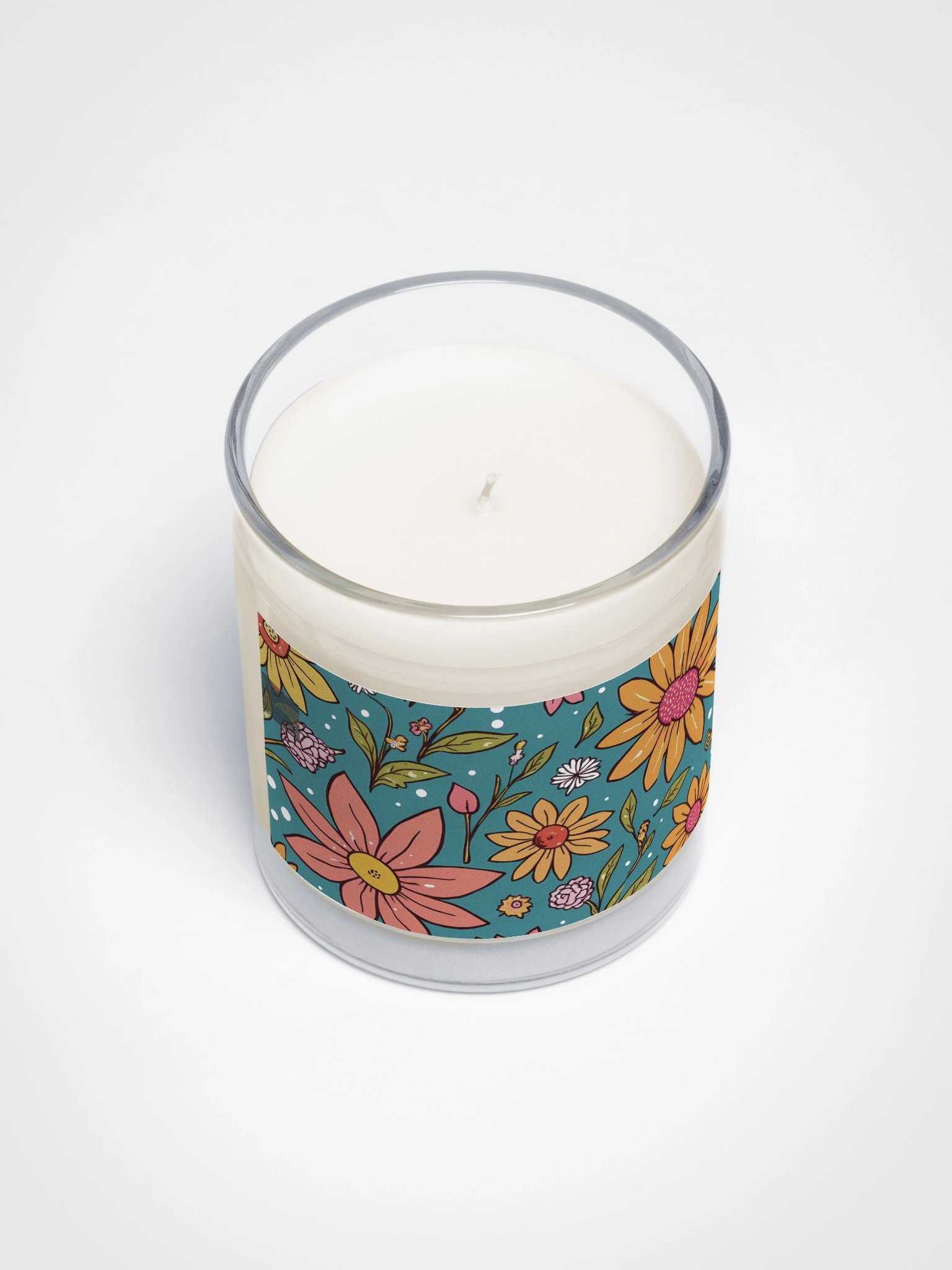 Daisy Soy Candle With Colorful Wildflower Floral product image (3)