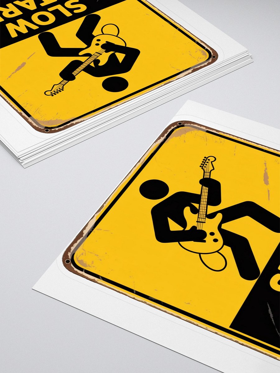 SLOW GUITARIST STICKER product image (4)