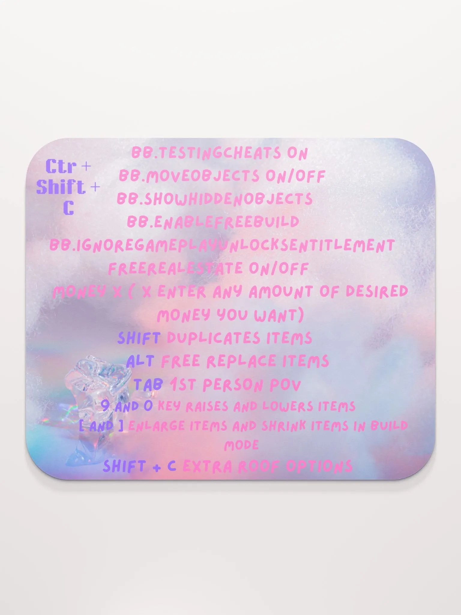 The sims 4 Cheat Code Mouse Pad product image (1)