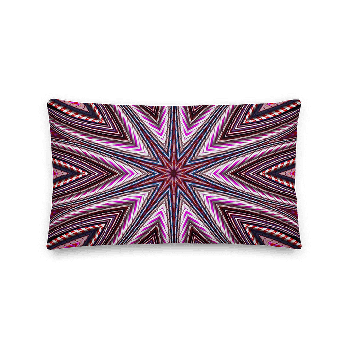 Candy Cane Kaleidoscope Throw Pillow product image (2)