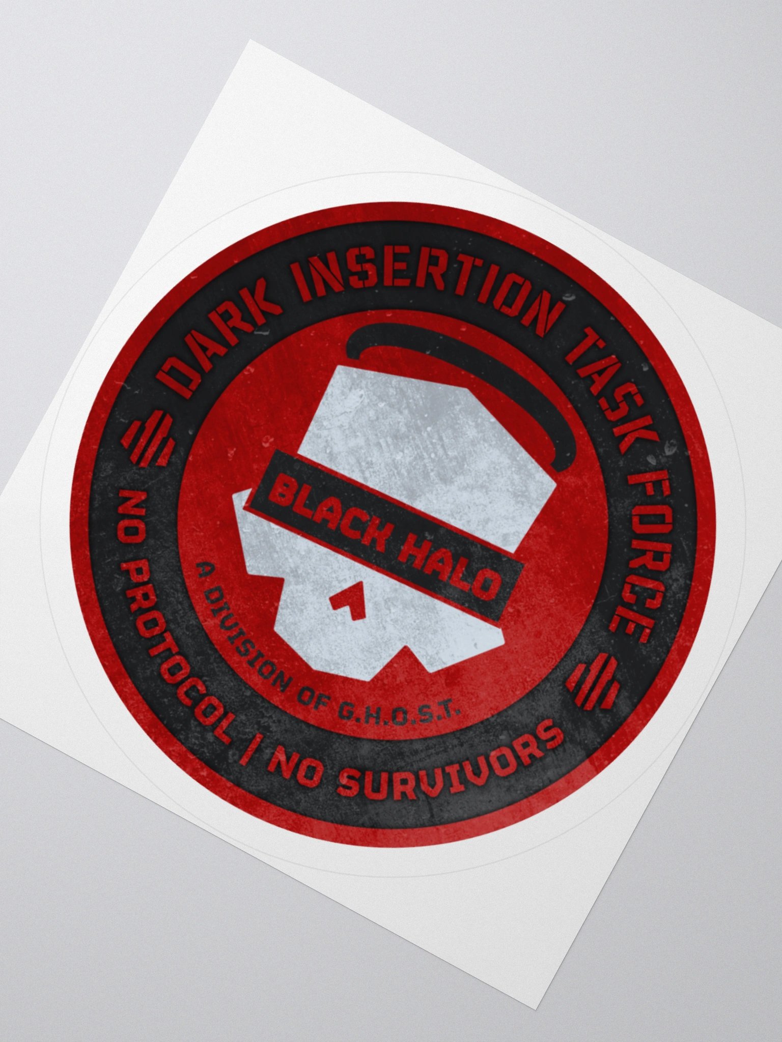Black Halos Textured Sticker product image (1)