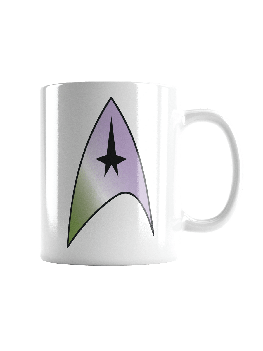 Genderqueer Pride Gradient Starfleet Mug product image (1)