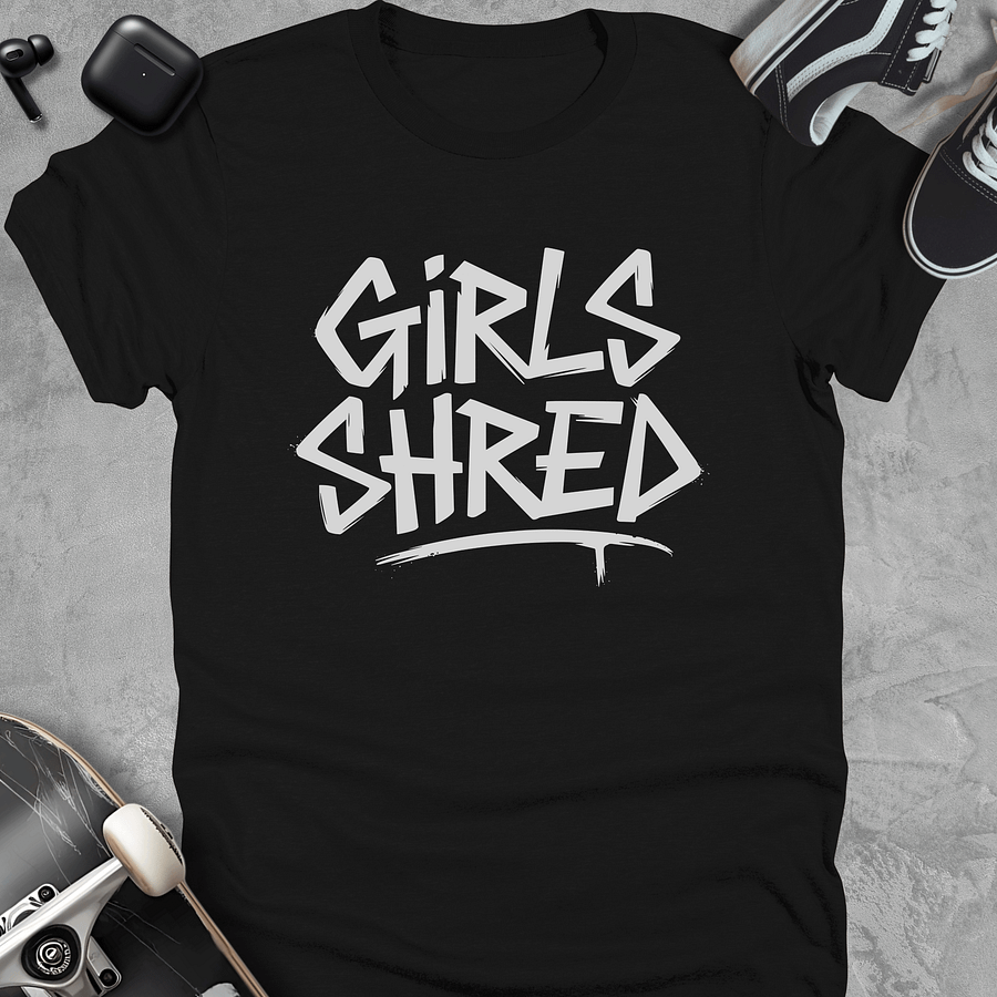 Girls shred, Skateboarding t-shirt for girls, Women's T-shirt product image (2)
