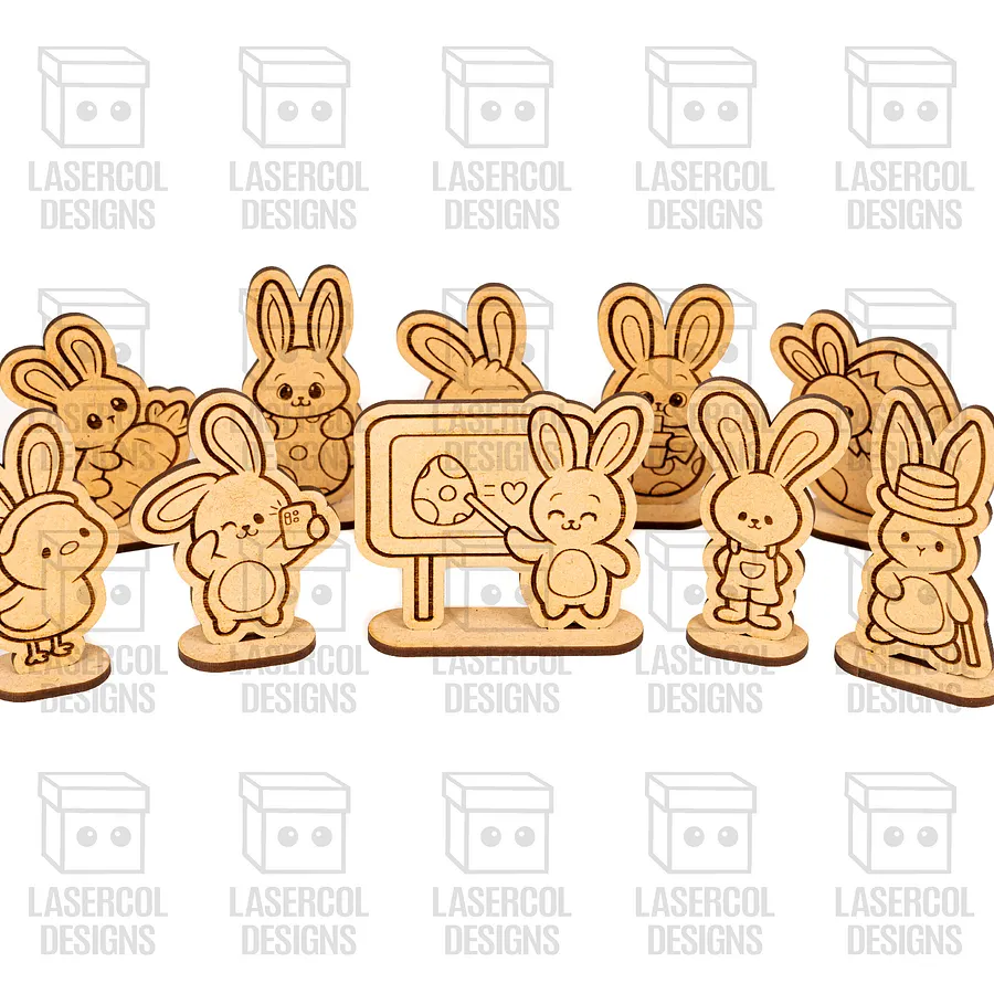 Easter Cutouts With Base Set 6 - Laser Cut Files product image (10)
