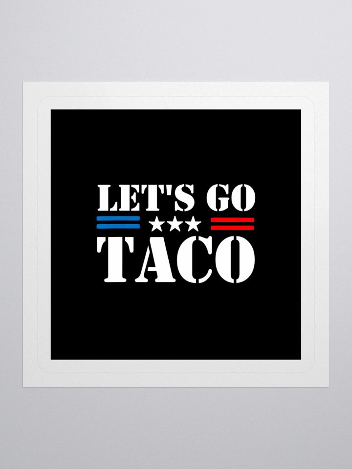 Let's Go Taco Kiss Cut Stickers product image (1)