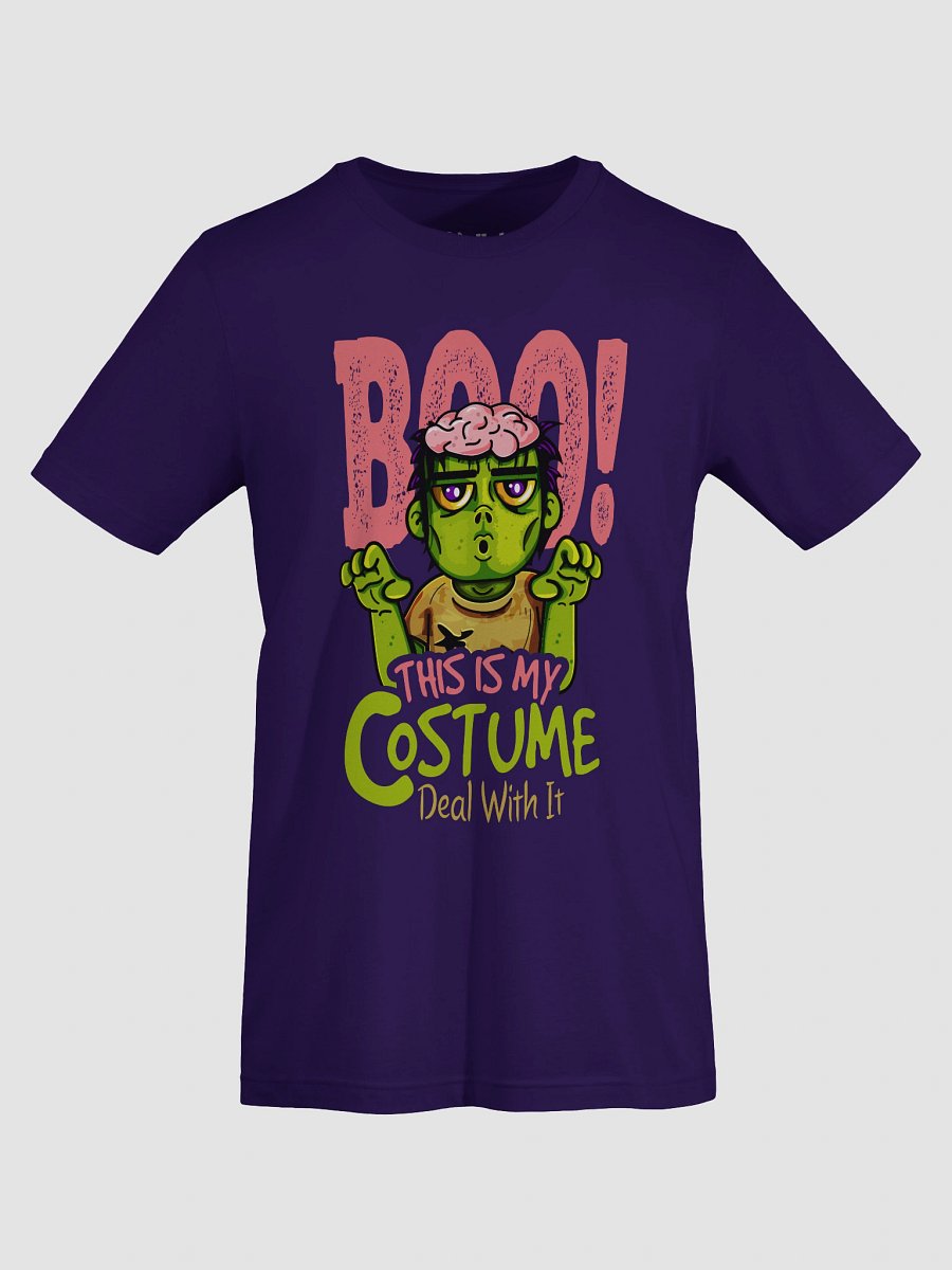 Boo This Is My Costume Funny Zombie Halloween T-Shirt – Cartoon Lazy Costume Tee product image (20)