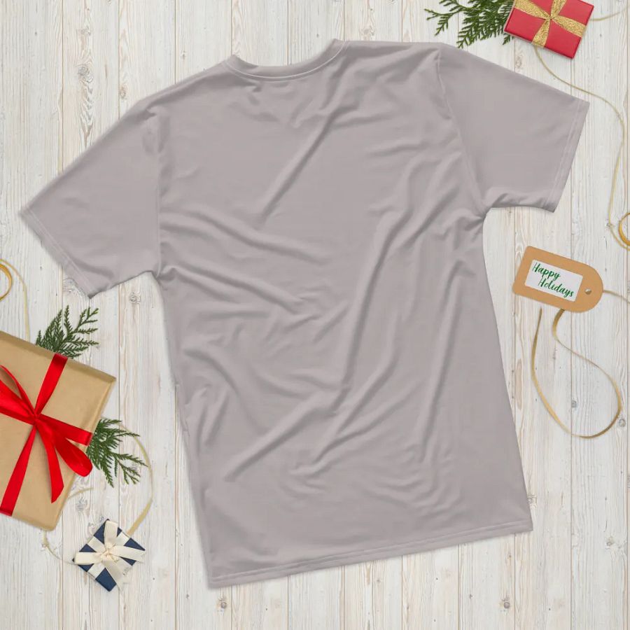Plain Gray True Summer Men's Crewneck Polyester Heavyweight Premium T-Shirt by Treasure Pie product image (12)
