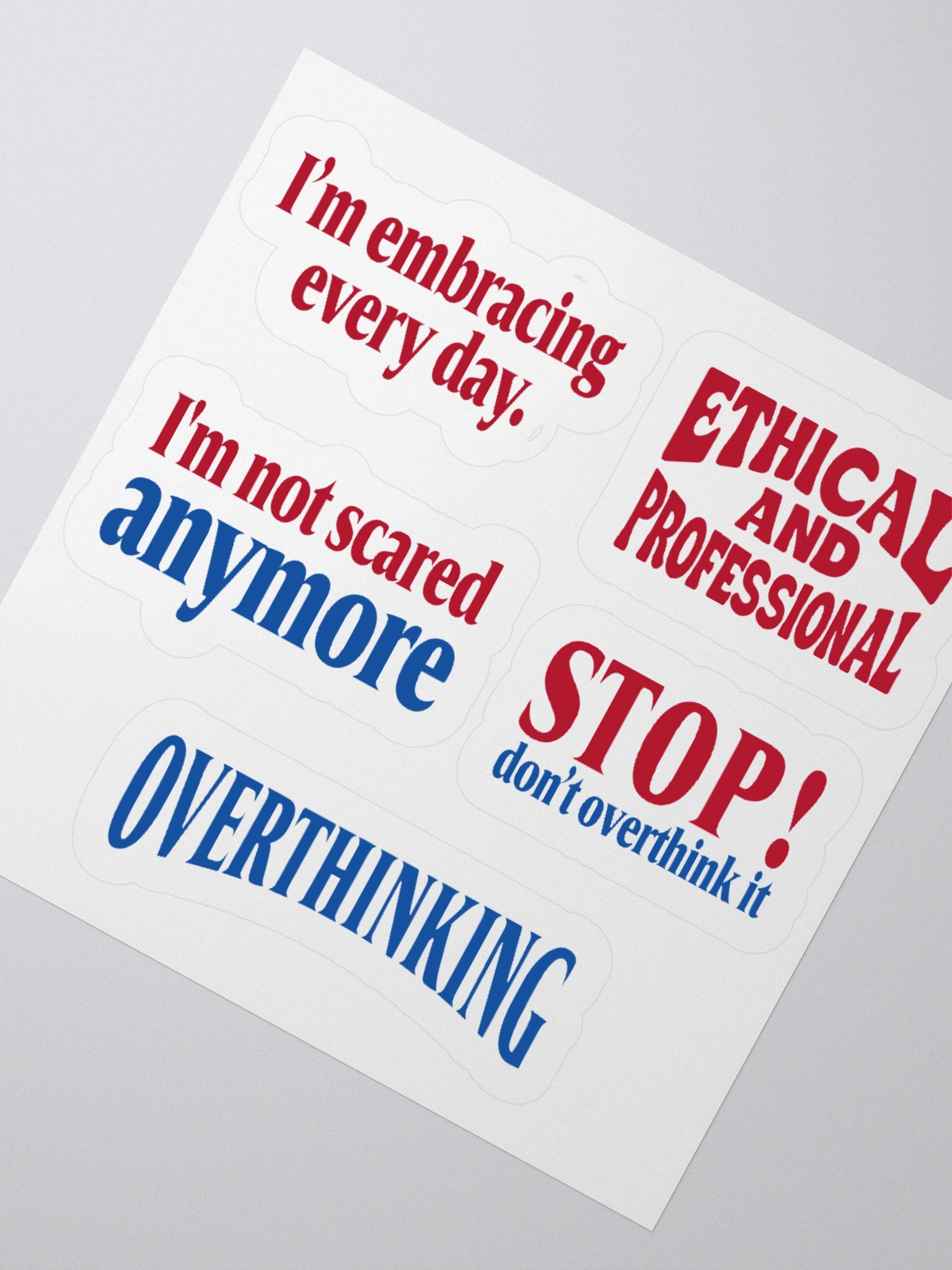 Overthinking stickers product image (2)