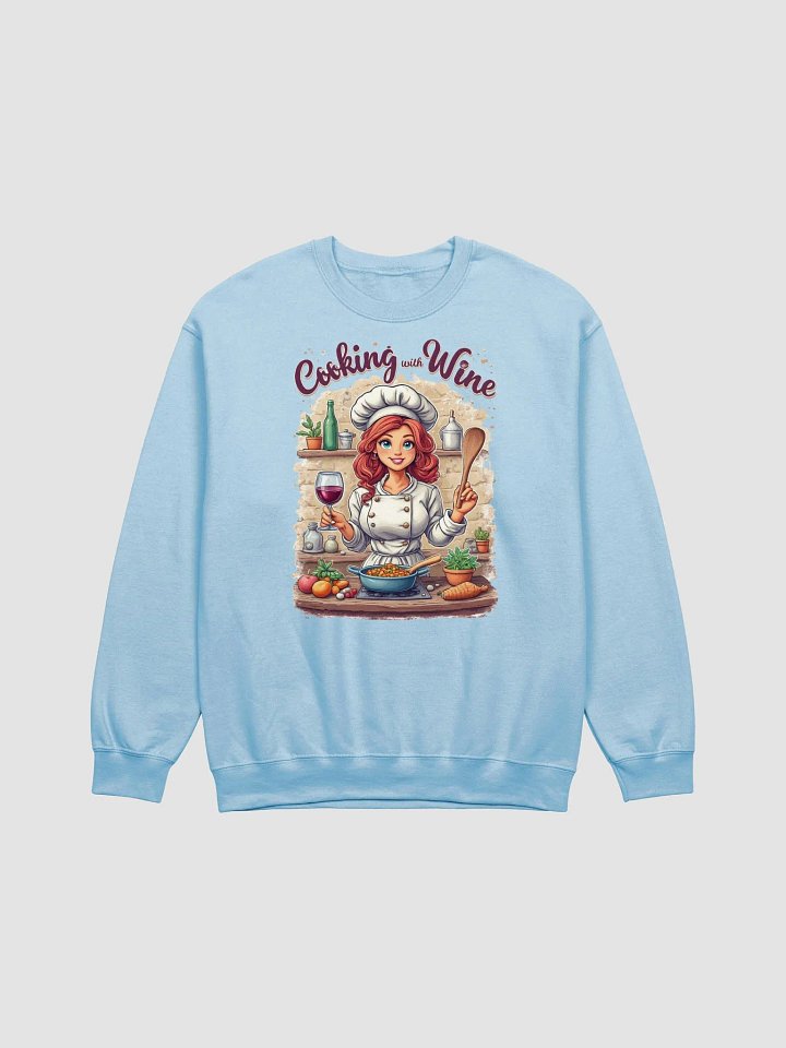 Cooking With Wine Chef Crewneck Sweatshirt product image (1)