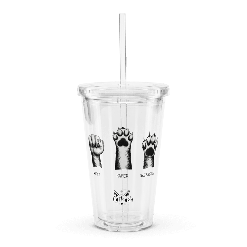 rock, paper, scissors travel cup