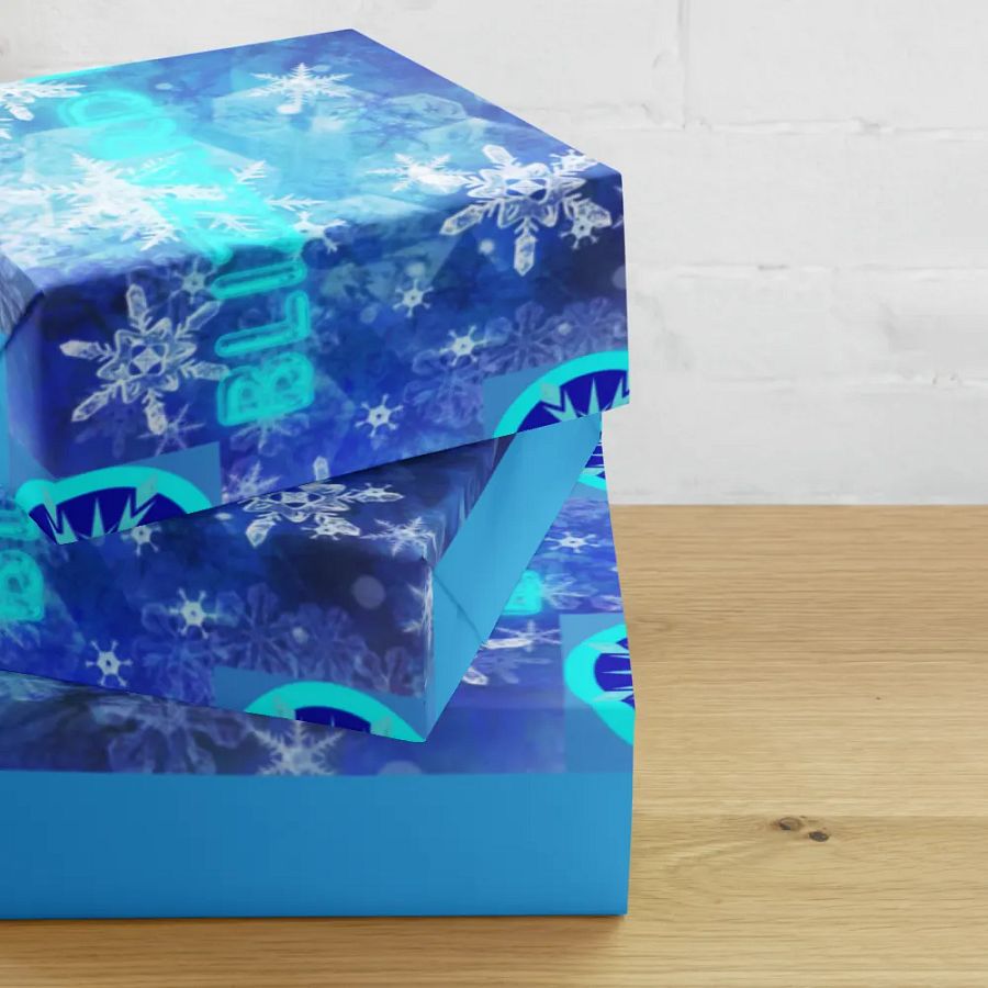 snowflake wrapping paper product image (10)