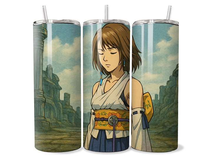 Final Fantasy X – Yuna of the Ruins 20oz Stainless Steel Tumbler product image (1)