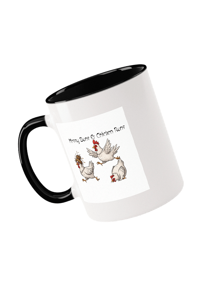 Messy Buns & Chicken Runs Ceramic Mug product image (1)