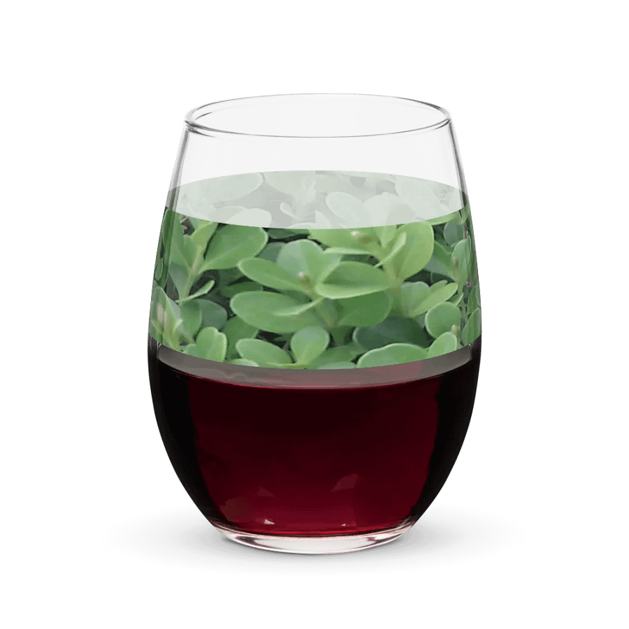 "Green Leaf" Glass Cup product image (3)