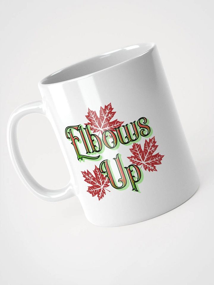Elbows Up Maple Leaf Canada Glittery Mug product image (2)
