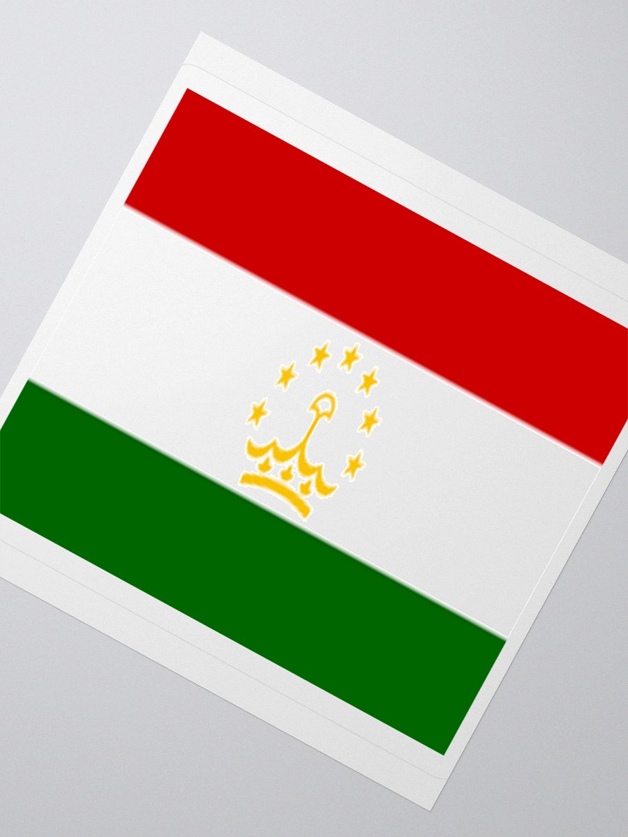 Exclusive Tajikistan Flag Kiss-Cut Stickers - High-Quality Vinyl, Multiple Sizes product image (6)