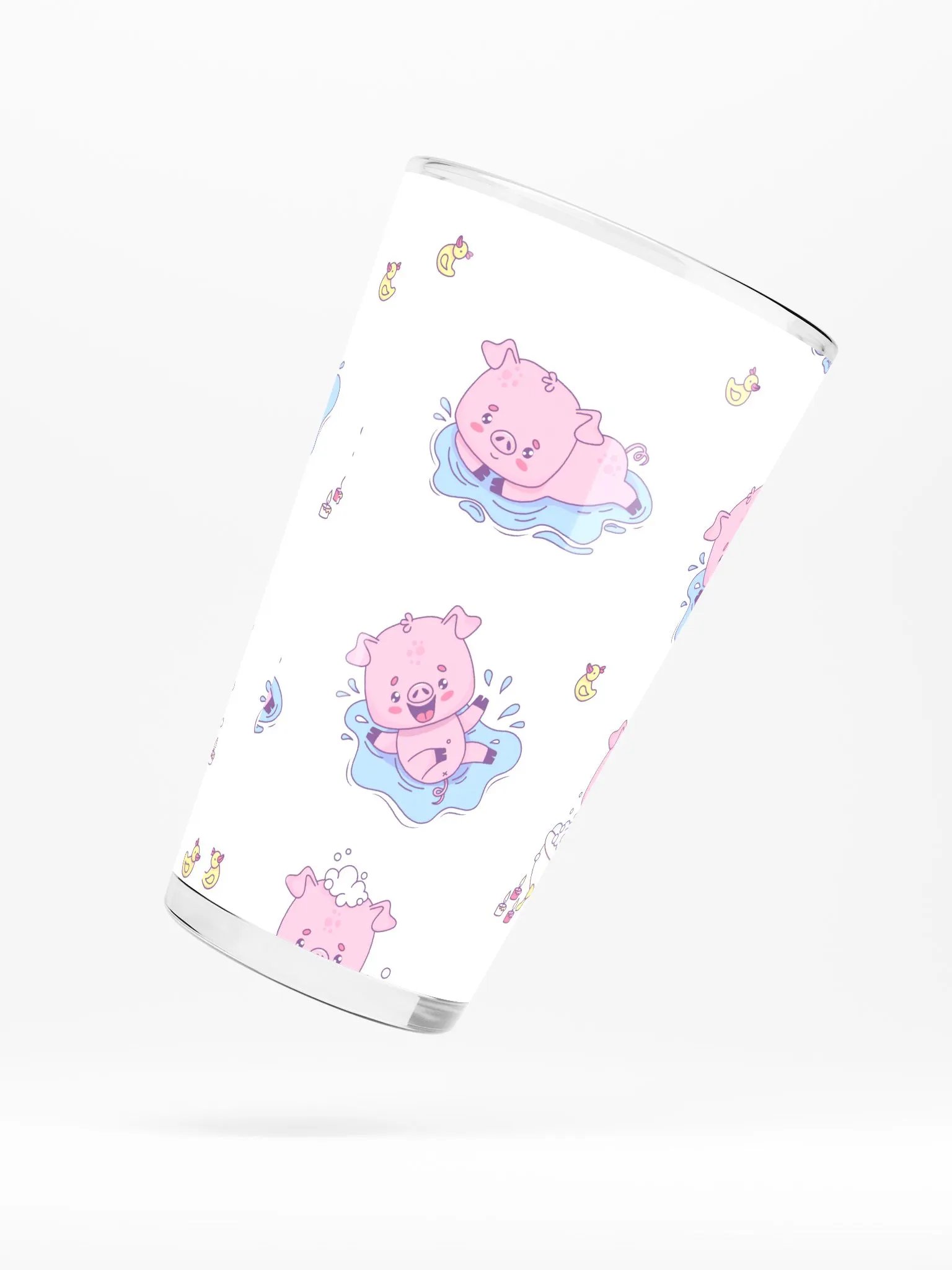 Playful Pink Piglet Shaker Pint Glass product image (5)