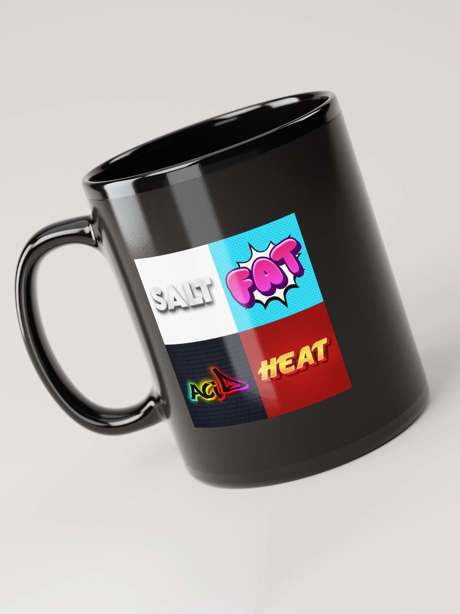 Salt Fat Acid Heat - Black Glossy Mug product image (6)