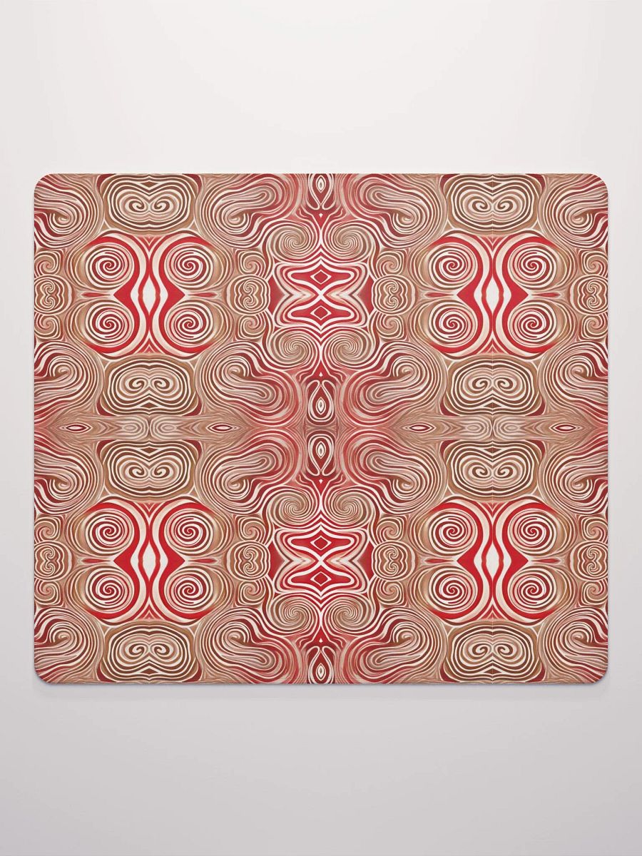 Funky Chocolate Cherry Liquid Swirls Tie-Dye Gaming Mouse Pad product image (3)