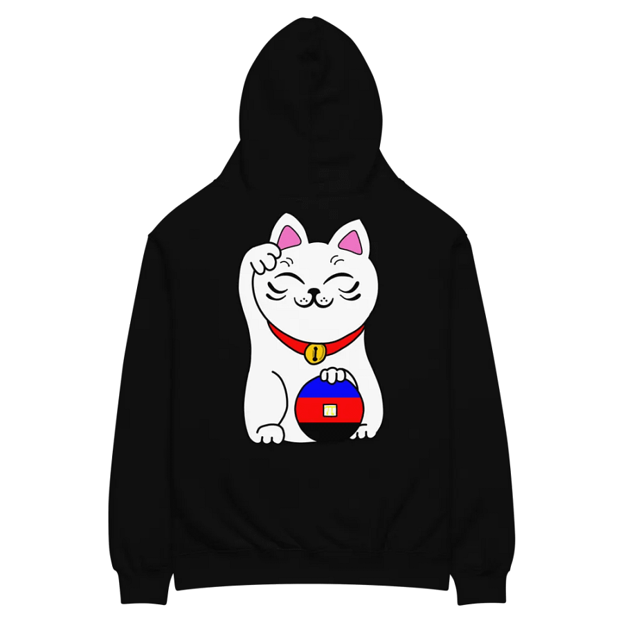 Maneki neko polyamory pride hoodie product image (4)
