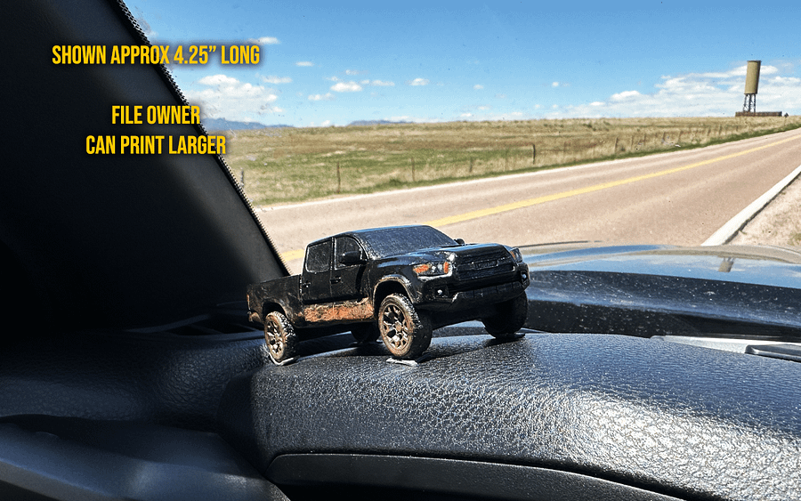 3rd Gen Tacoma Long Bed With Scoop - 3D Print File product image (2)