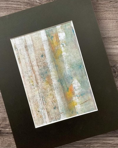 It started as a surface to not waste excess paint. It became an abstract I love. Soft but impactful, I call “Inevitable.” As ...