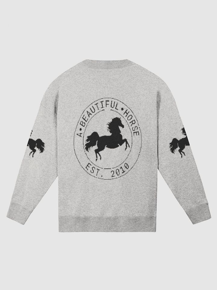 A Beautiful Horse™ Ivory Arabian Knitted Crewneck Sweater product image (2)