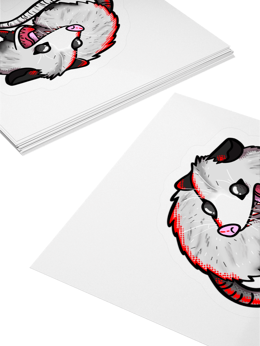 Opossum Kiss Cut Stickers product image (10)