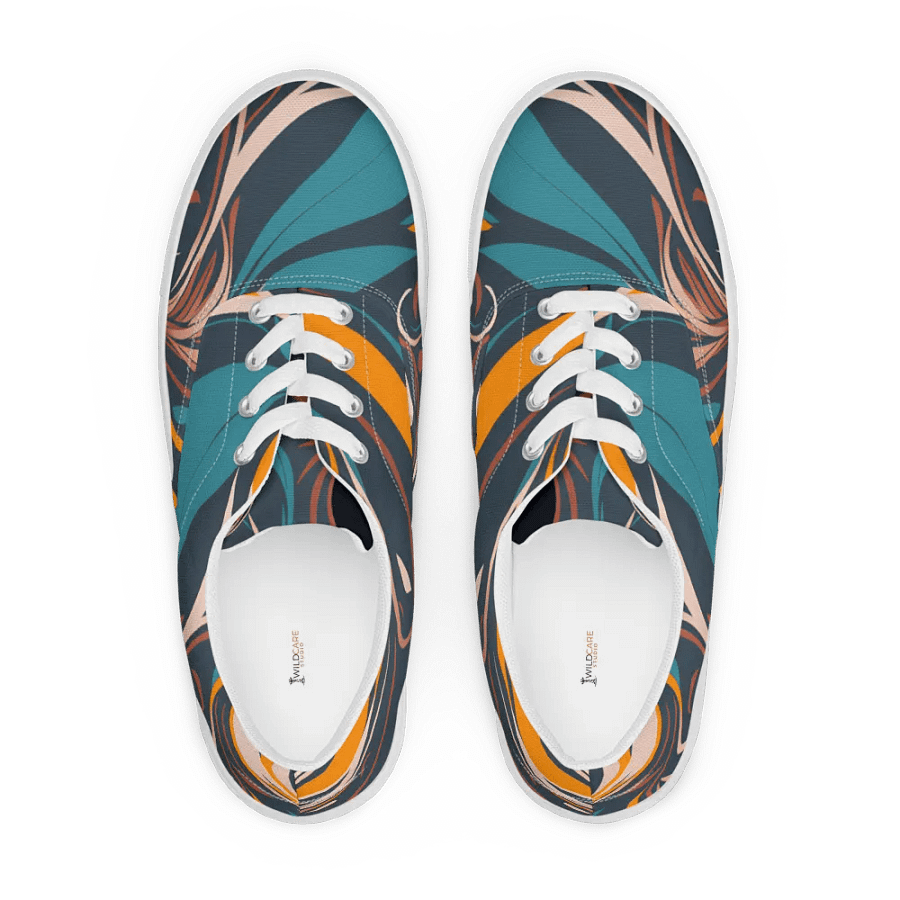 Ethereal Swirl Lace-Up Canvas Shoes product image (5)