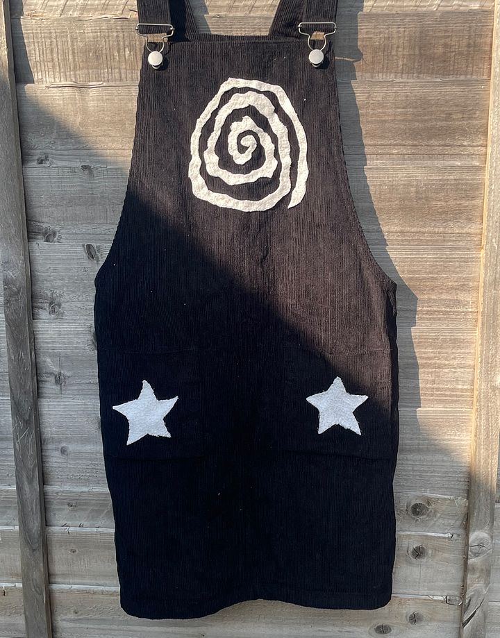 spiral courdoury pinafore dress product image (1)