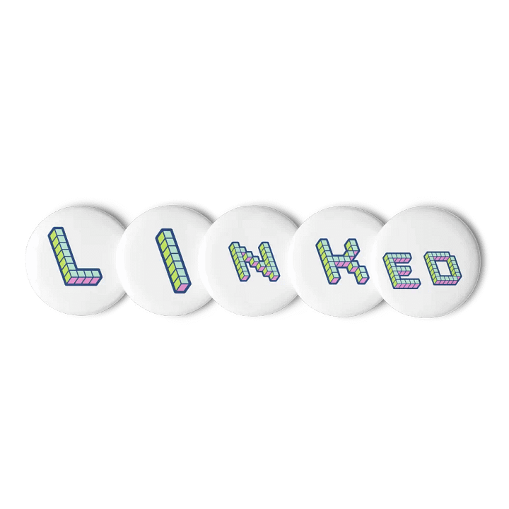 Illusionary Linked Cubes Pin Set product image (1)