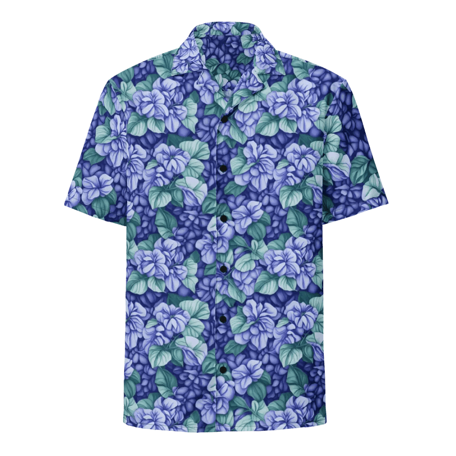 Floral Pattern Hydrangea Flowers Hawaiian Shirt product image (1)