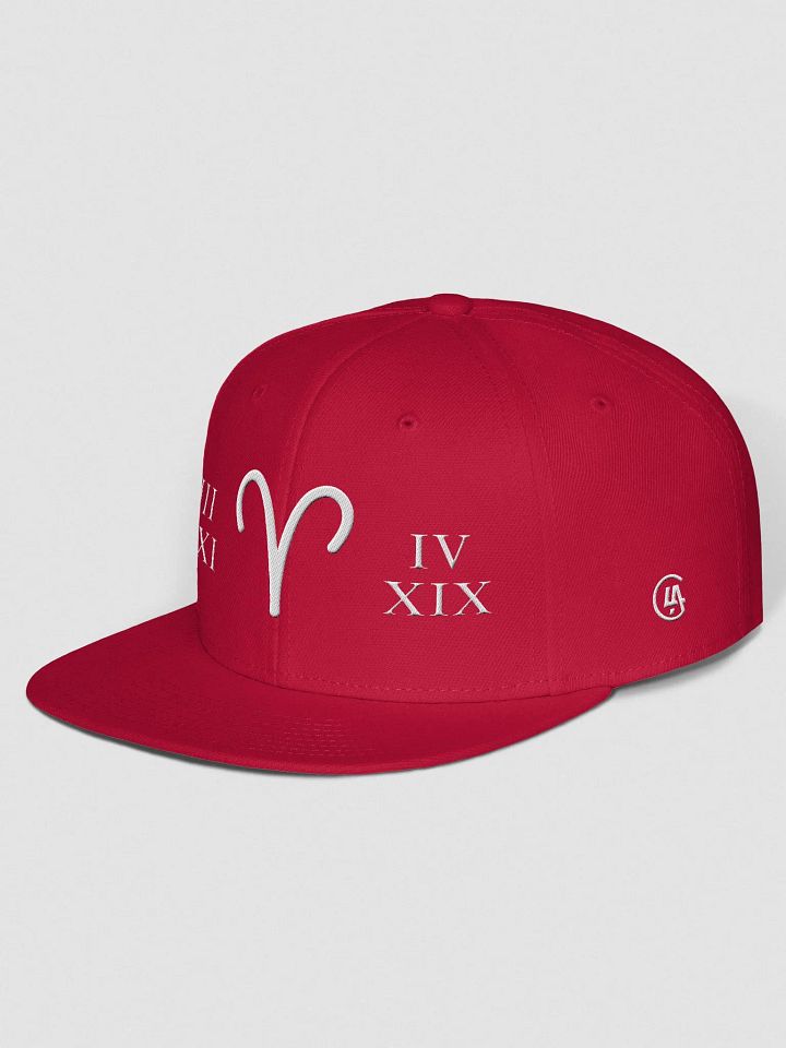 Aries Zodiac Sign "Flame" : Born to Lead - Snapback Cap product image (2)