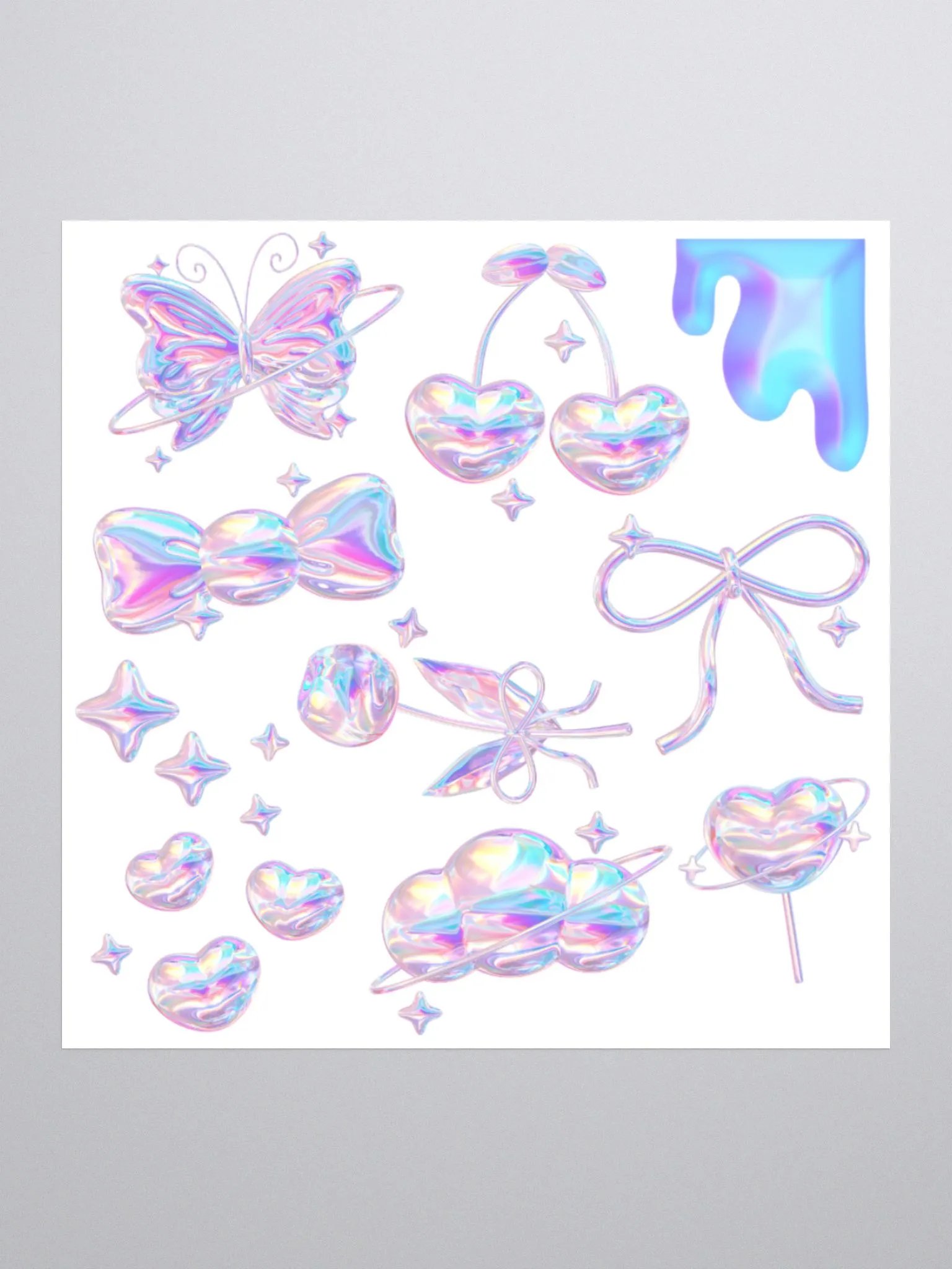 Iridescent Holographic Kiss Cut Stickers Set product image (2)