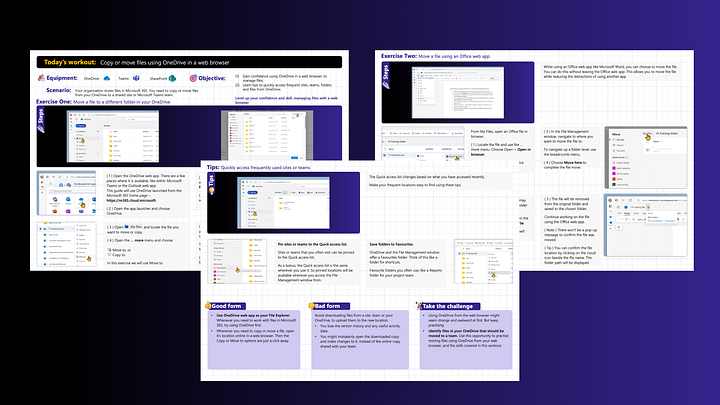 Confidently Copy and Move files with OneDrive-Workout Card product image (1)