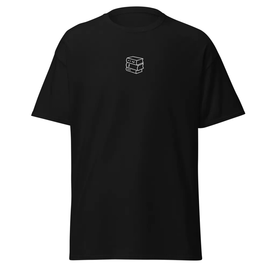 Sleek Line Drawing of books T-Shirt product image (26)