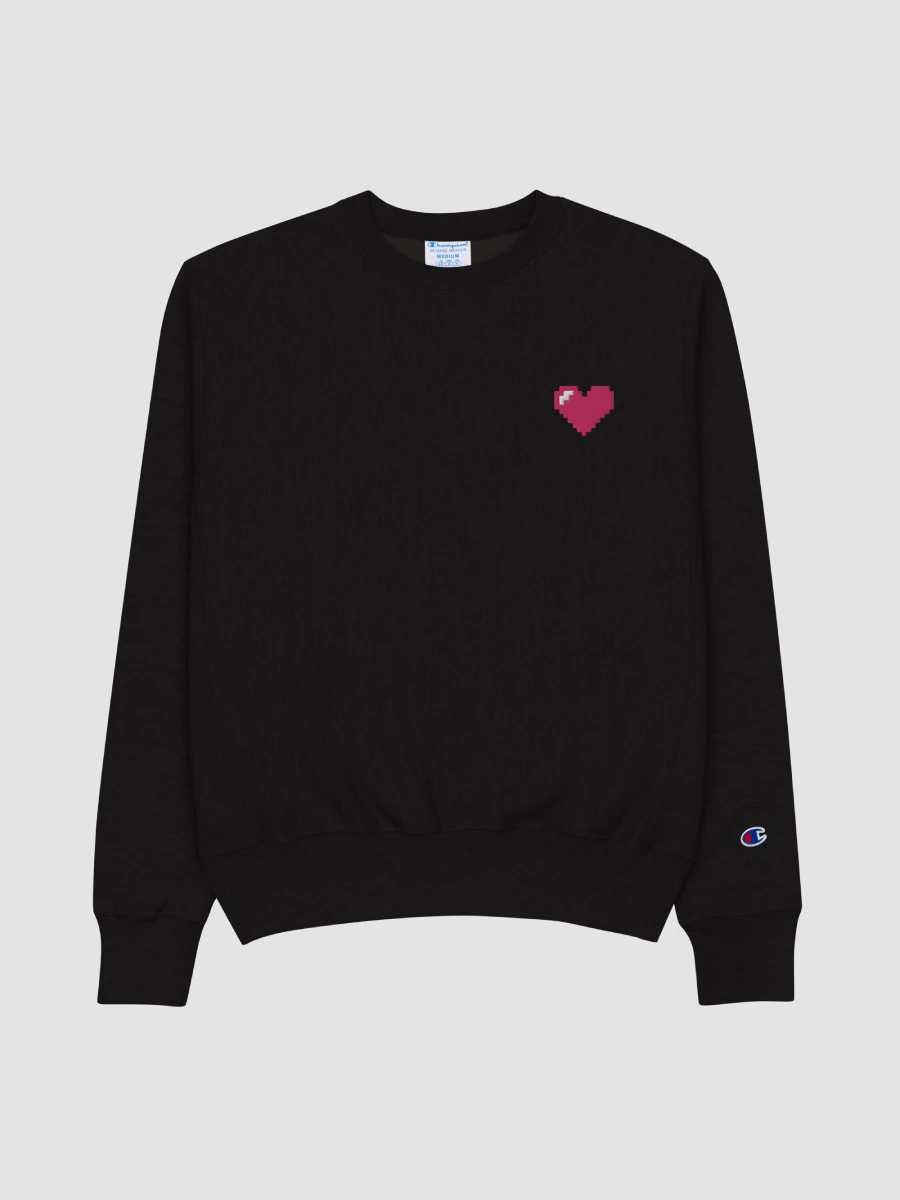 Pixel Heart Champion Crewneck Sweatshirt (embroidered) product image (1)
