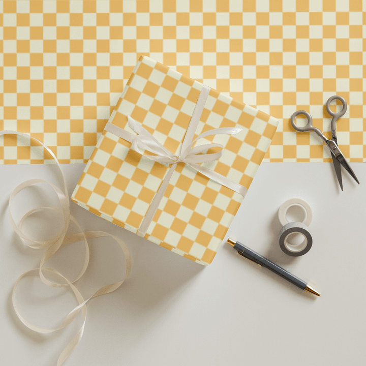 Yellow Check - Wrapping Paper product image (2)