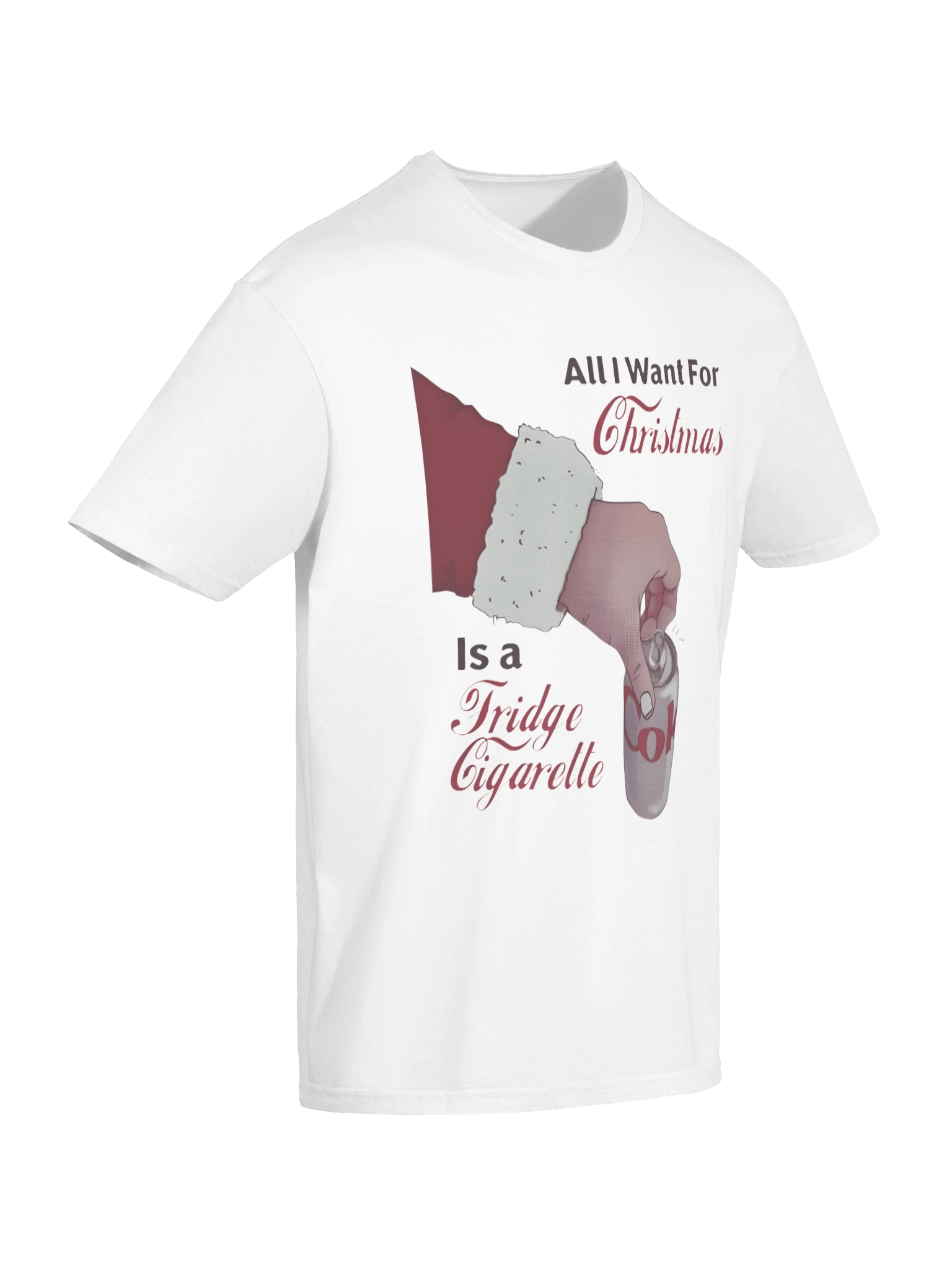 All I Want For Christmas Is A Fridge Cigarette Funny Holiday Shirt product image (14)