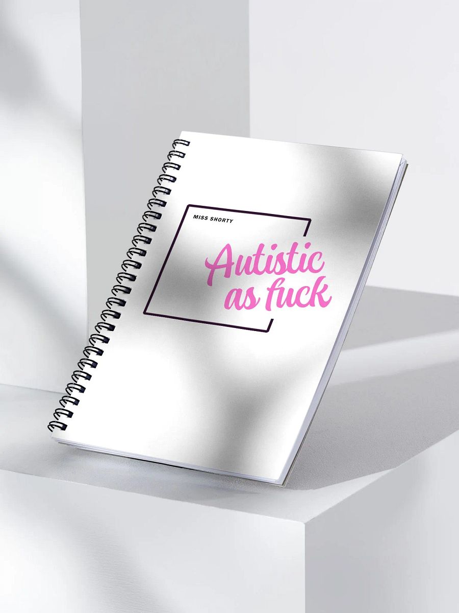Autistic AF Light Spiral Bound Notebook product image (3)
