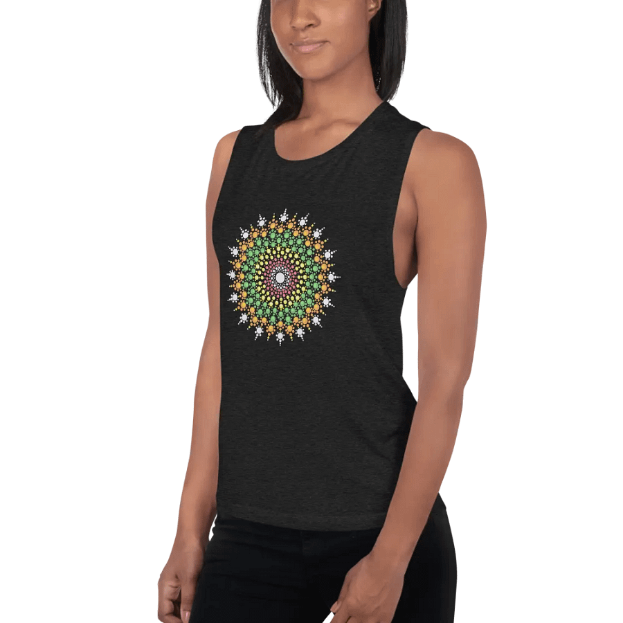 Pastel Dot Mandala Tank Tote product image (3)
