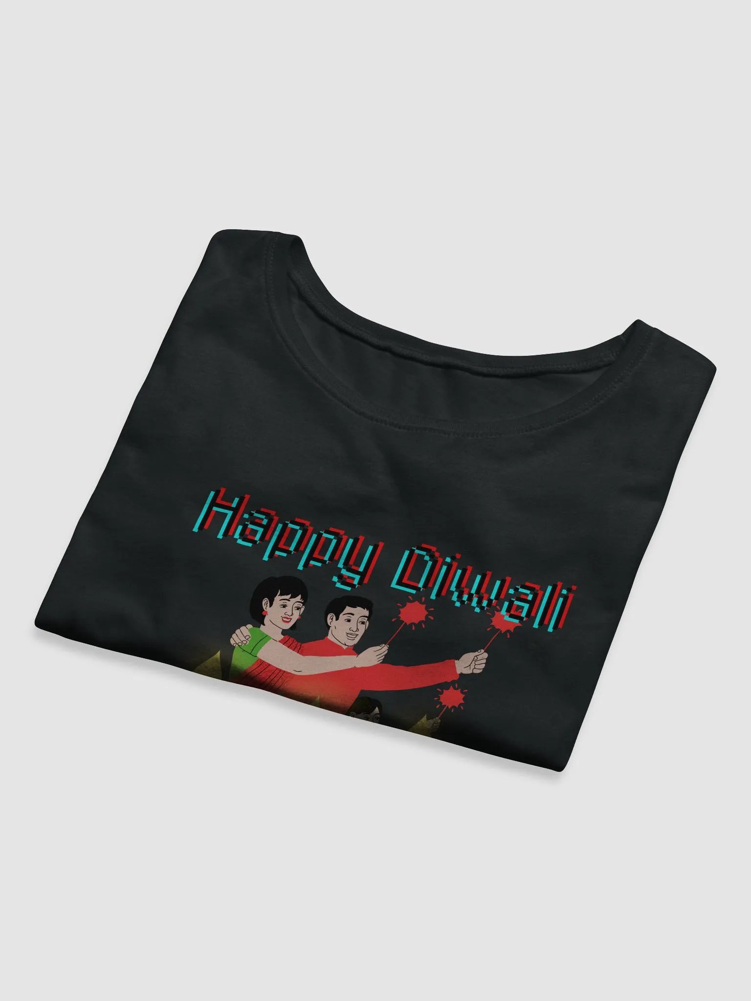 Happy Diwali Women's Crop Tee - Enjoy the festival and gift to your loved ones product image (22)