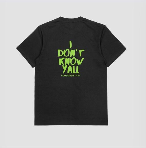 Gvnglvnd bear tee (black/lime colorway) product image (2)