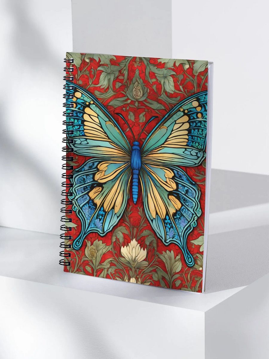 Spiral Notepad William Morris Inspired Butterfly Seven product image (4)