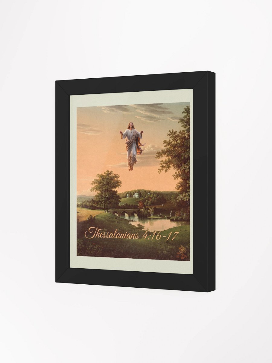 Jesus Christ Is Coming Christian Framed Matte Poster product image (3)
