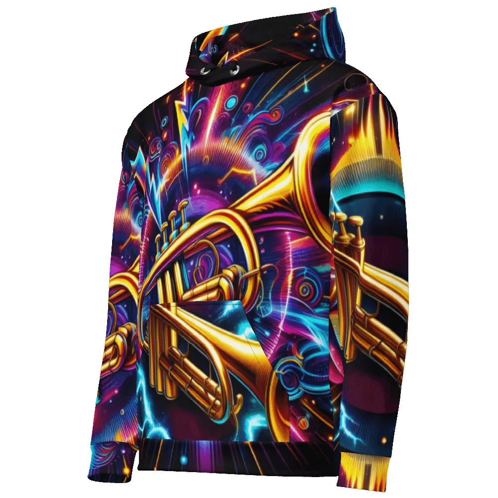 Trumpet Musical Instrument - All-Over Unisex Hoodie #5 product image (6)
